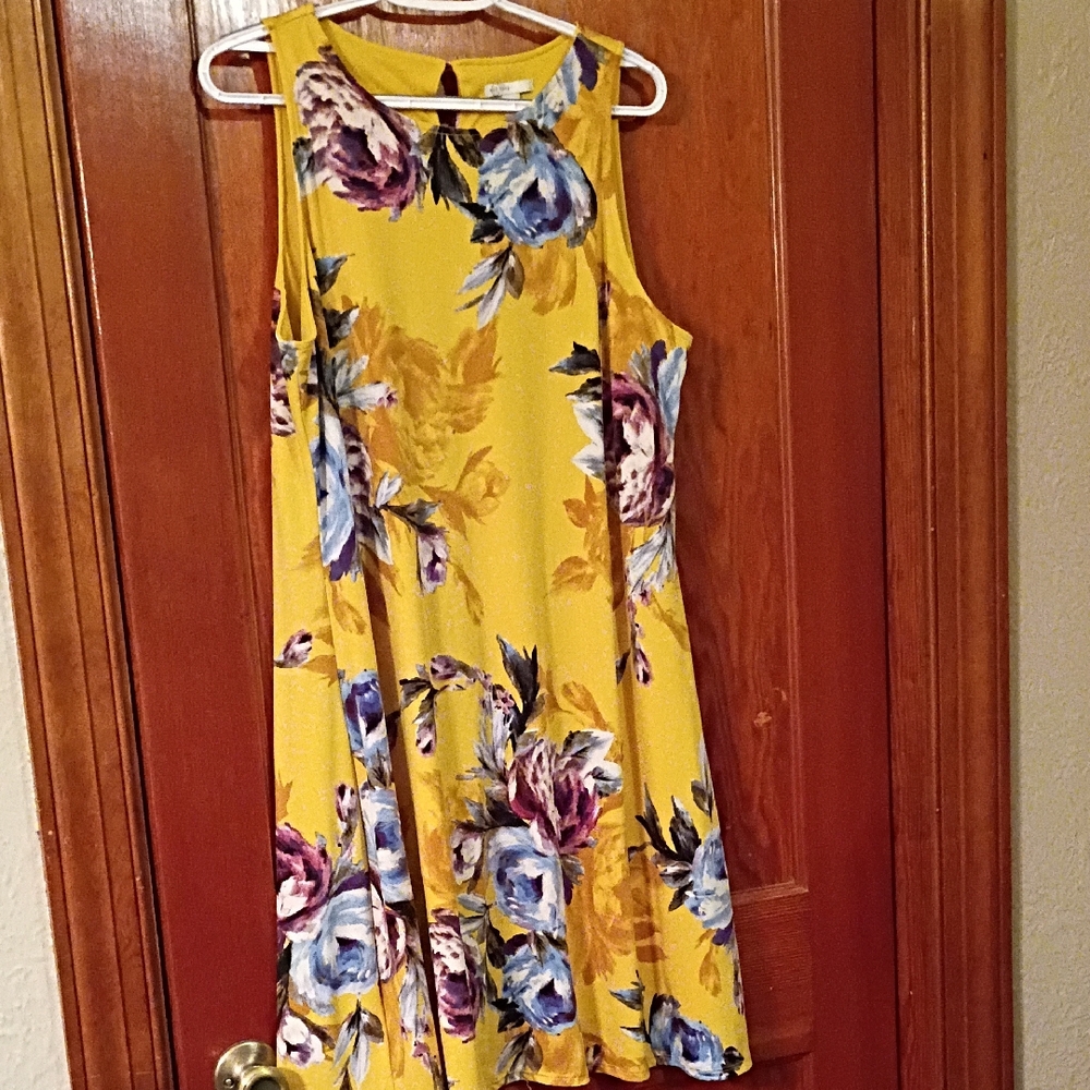 Vibrant Floral Sleeveless Mini Dress
